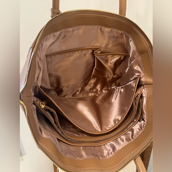 Joy and Iman Best Friend LeatherTote Satchel - Picture 8 of 11